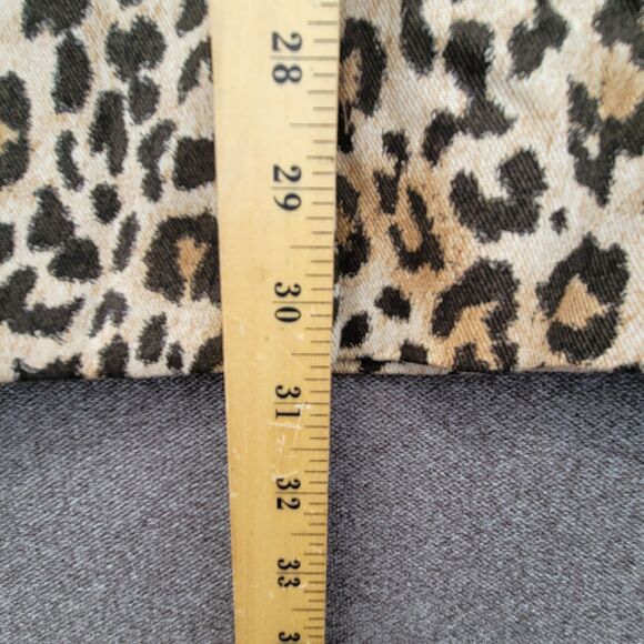 J Crew Collection XS Leopard Animal Print Short Belted Trench Coat BK634 - Picture 10 of 10